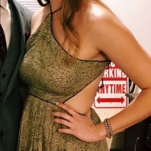 Animal print maxi dress